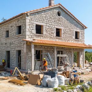 Construction de maison en pierre : techniques traditionnelles et normes RT2012-RE2020